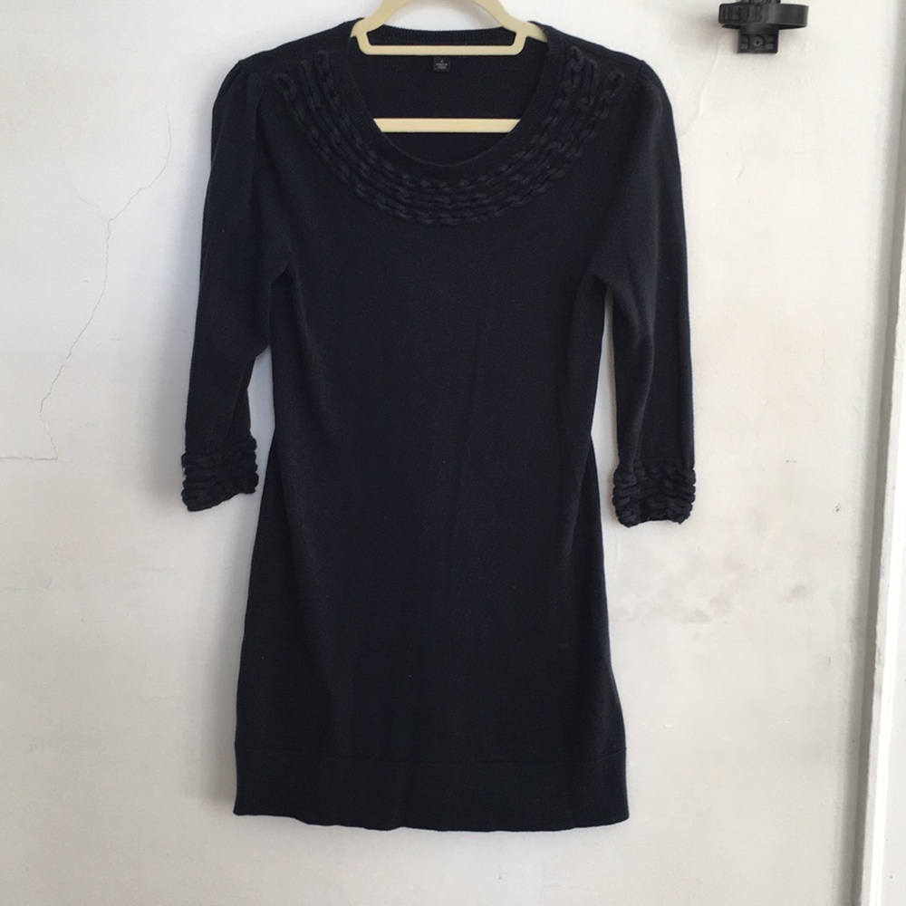Navy knit dress